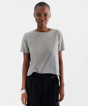 Tee-shirt manches courtes avec studs femme vue1 - GEMO(FEMME PAP) - GEMO