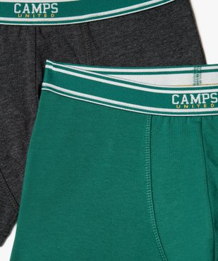 Boxers en coton stretch garçon (lot de 2) - Camps United vue2 - CAMPS G4G - GEMO