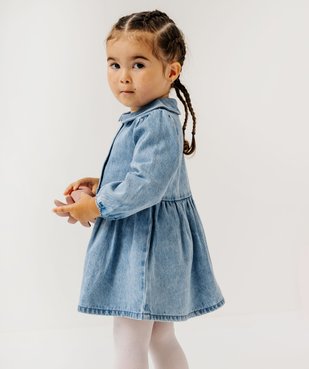 Robe en jean avec col Claudine bébé fille vue8 - GEMO(BEBE DEBT) - GEMO