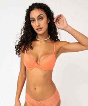 Soutien-gorge corbeille en dentelle à armatures vue2 - GEMO(HOMWR FEM) - GEMO