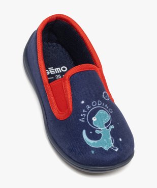 Chaussons garçon forme pantoufles astrodino vue5 - GEMO 4G GARCON - GEMO