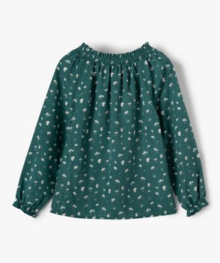 Blouse fille fluide à smocks et motif fleuri vue4 - GEMO (ENFANT) - GEMO