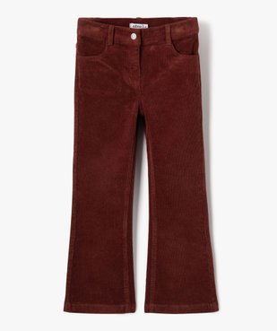 Pantalon en velours côtelé coupe flare fille vue2 - GEMO (ENFANT) - GEMO