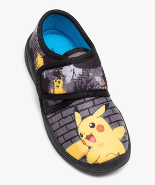 Chaussons garçon à scratch imprimés Pikachu - Pokemon vue5 - POKEMON - GEMO