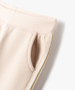 Pantalon de jogging fille avec bande pailletée sur les côtés vue2 - GEMO (ENFANT) - GEMO