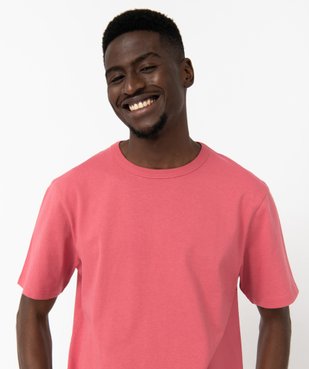 Tee-shirt à manches courtes uni homme vue2 - GEMO 4G HOMME - GEMO