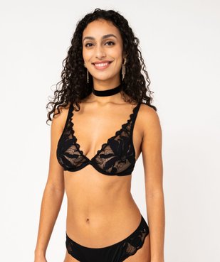 Soutien-gorge corbeille forme foulard en dentelle vue5 - GEMO(HOMWR FEM) - GEMO