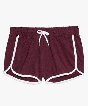 Short fille en maille extensible avec taille élastiquée vue1 - GEMO (JUNIOR) - GEMO