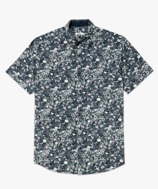 Chemise manches courtes à motifs fleuris homme vue4 - GEMO (HOMME) - GEMO