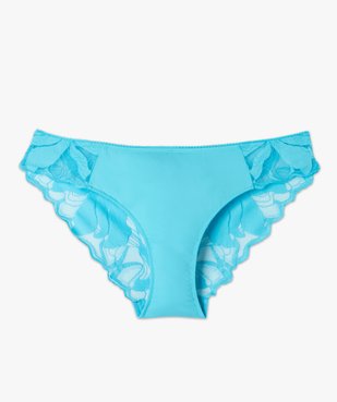 Culotte microfibre avec dos en dentelle femme vue4 - GEMO(HOMWR FEM) - GEMO