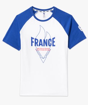 Tee-shirt manches courtes imprimé Équipe de France Olympique vue4 - ALLEZ LES BLEUS - GEMO