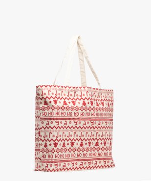 Tote bag à motifs de Noël vue2 - GEMO (ACCESS) - GEMO