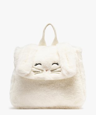 Sac à dos en maille peluche motif lapin fille vue1 - GEMO (ENFANT) - GEMO