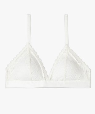 Soutien-gorge triangle en dentelle avec mousses amovibles vue7 - GEMO(HOMWR FEM) - GEMO