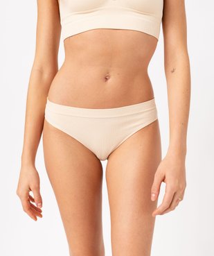 Tanga en maille côtelée femme vue3 - GEMO(HOMWR FEM) - GEMO