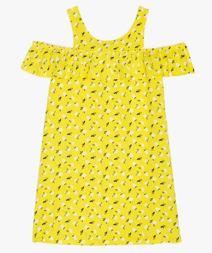 Robe fille ample et fluide à épaules dénudées vue1 - GEMO (JUNIOR) - GEMO