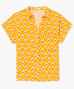 Chemise femme imprimée à manches courtes vue4 - GEMO(FEMME PAP) - GEMO