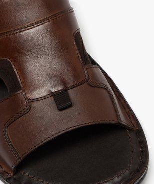 Mules homme causal dessus en cuir ajouré vue6 - GEMO (CASUAL) - GEMO