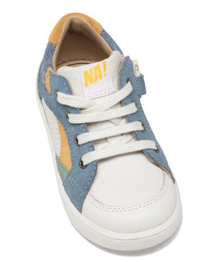 Baskets bébé garçon mid-cut en cuir avec lacets et à zip - NA! vue7 - NA! - GEMO