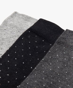 Chaussettes à motifs pois homme (lot de 3) vue2 - GEMO(HOMWR HOM) - GEMO