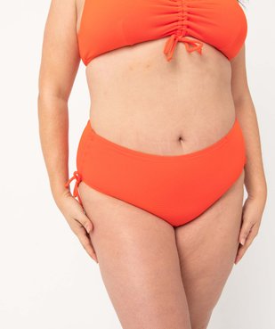 Bas de maillot de bain femme grande taille en matière texturée vue1 - GEMO 4G FEMME - GEMO