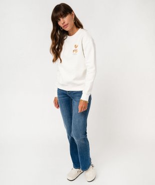 Sweat molletonné avec motif poitrine femme - LuluCastagnette vue6 - LULUCASTAGNETTE - GEMO