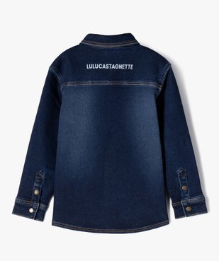 Chemise en jean stretch à manches longues garçon - LuluCastagnette vue5 - LULUCASTAGNETTE - GEMO