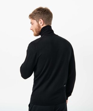 Pull à col roulé en maille fine homme vue3 - GEMO 4G HOMME - GEMO