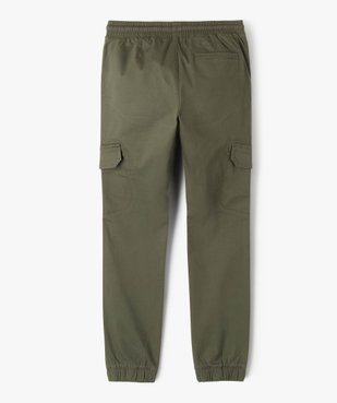 Pantalon en toile coupe jogger slim garçon vue4 - GEMO 4G GARCON - GEMO