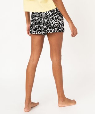 Short de pyjama femme ample à motifs  vue3 - GEMO(HOMWR FEM) - GEMO