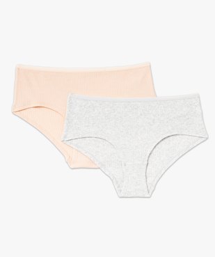 Shorty en maille côtelée femme (lot de 2) vue4 - GEMO 4G FEMME - GEMO