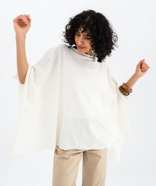 Poncho en maille douce femme vue1 - GEMO (ACCESS) - GEMO