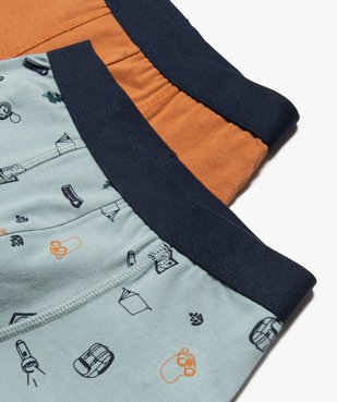 Boxers garçon thème aventurier (lot de 2) vue2 - GEMO 4G GARCON - GEMO