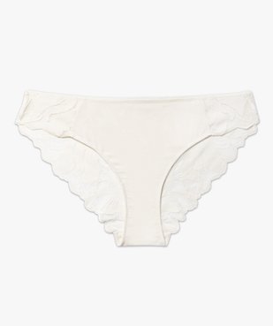 Culotte microfibre avec dos en dentelle femme vue4 - GEMO(HOMWR FEM) - GEMO