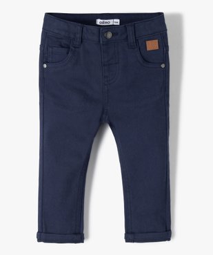 Pantalon slim en toile extensible bébé garçon vue1 - GEMO 4G BEBE - GEMO