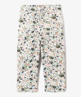 Pantalon imprimé en maille intérieur chaud bébé fille - LuluCastagnette vue3 - LULUCASTAGNETTE - GEMO