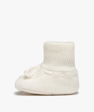 Chaussons bébé bottillons en maille unis vue3 - GEMO 4G BEBE - GEMO