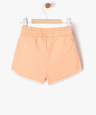 Short en maille et taille élastique bébé fille vue3 - GEMO 4G BEBE - GEMO