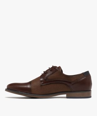 Derbies bimatières à lacets ronds homme  vue3 - GEMO(URBAIN) - GEMO