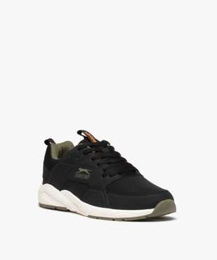 Baskets homme unies à lacets style running - Slazenger vue2 - SLAZENGER - GEMO