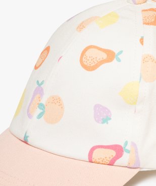 Casquette à motifs fruits bébé fille vue5 - GEMO(BEBE DEBT) - GEMO