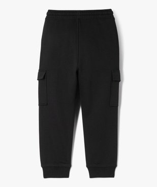 Pantalon de jogging molletonné avec poches à rabat garçon vue4 - GEMO (ENFANT) - GEMO