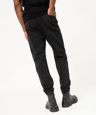 Pantalon jogger slim en jean homme vue3 - GEMO (HOMME) - GEMO