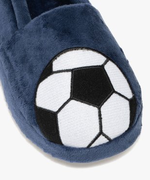 Chaussons garçon en velours imprimés ballon de football   vue6 - GEMO (ENFANT) - GEMO