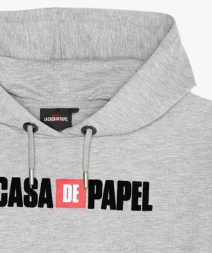 Sweat fille large et court à capuche - La Casa de Papel vue2 - CASADEPAPEL - GEMO