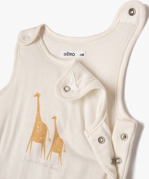 Ensemble 2 pièces bébé fille combinaison et gilet vue3 - GEMO 4G BEBE - GEMO