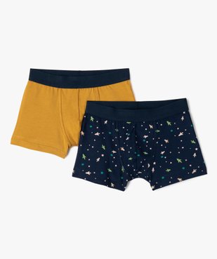 Boxers en coton stretch avec motifs étoiles garçon (lot de 2) vue1 - GEMO 4G GARCON - GEMO