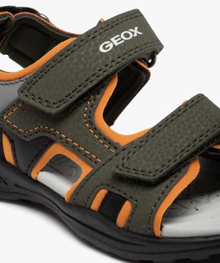 Sandales sport garçon multicolores à brides scratch - Geox vue6 - GEOX - GEMO