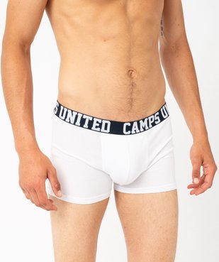 Boxer en coton stretch unis homme (lot de 2) - Camps United vue4 - CAMPS G4G - GEMO