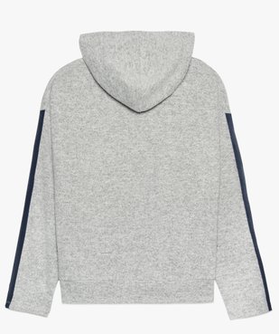 Pull fille façon sweat à capuche vue3 - GEMO (JUNIOR) - GEMO